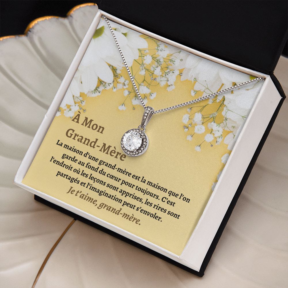 Grand-Mère Collier Cadeau French Grandmother Necklace Card