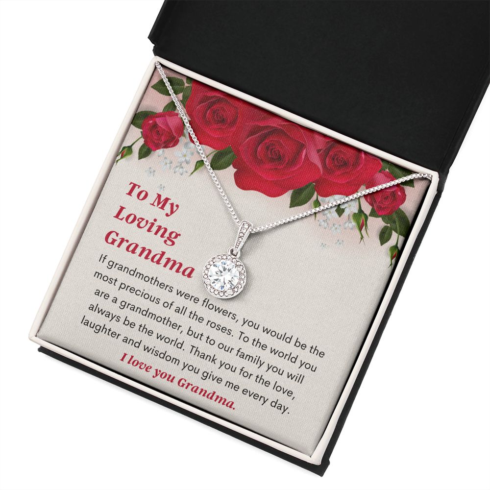 Sweet Grandma Necklace Card Jewelry Gift