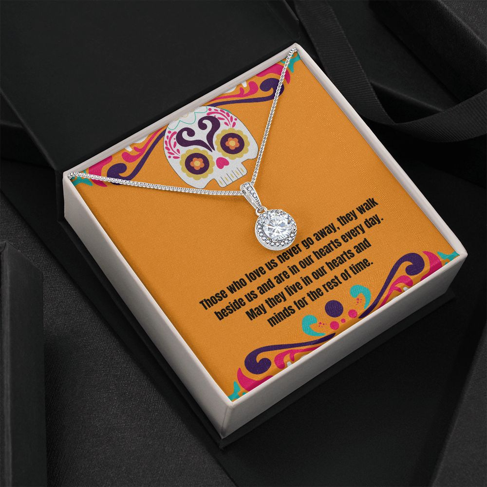Day Of The Dead Message Card Necklace Memorial Gift