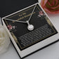Sentimental Daughter Message Card Necklace Present Gift