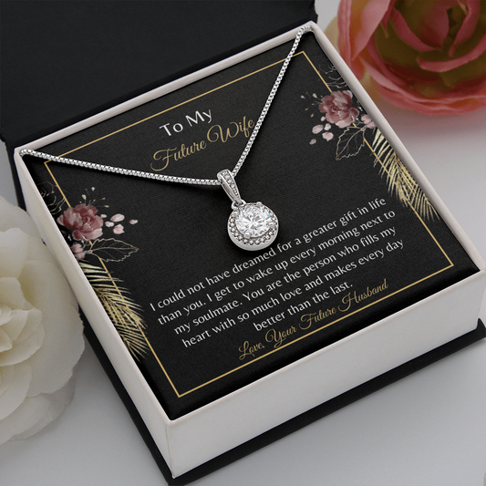 Future Wife Bride Wedding Necklace Card Fiancée Jewelry