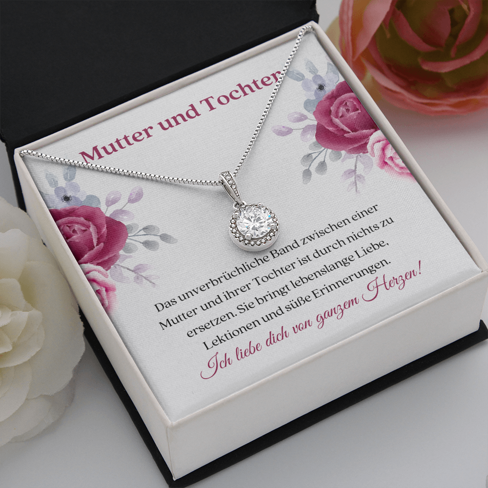 Mutter Tochter Halskette Geschenk German Mother Daughter Necklace Card