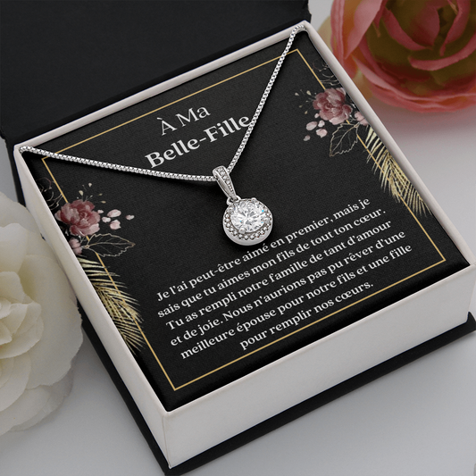 Belle-Fille Collier Cadeau French Daughter-In-Law Necklace Gift