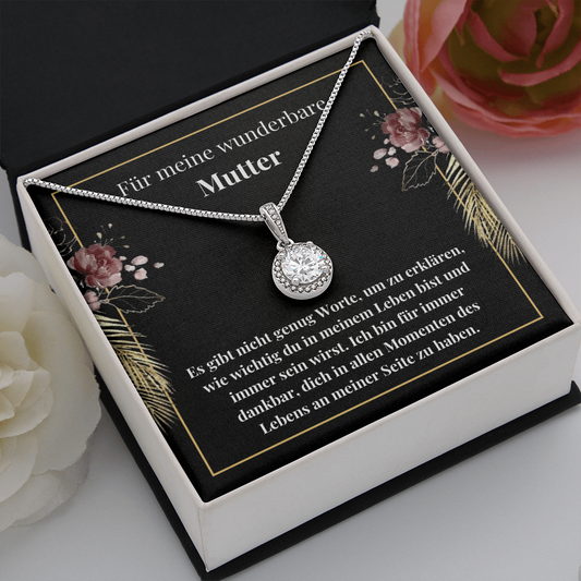 Mutter Necklace Gift German Mother Message Card Necklace