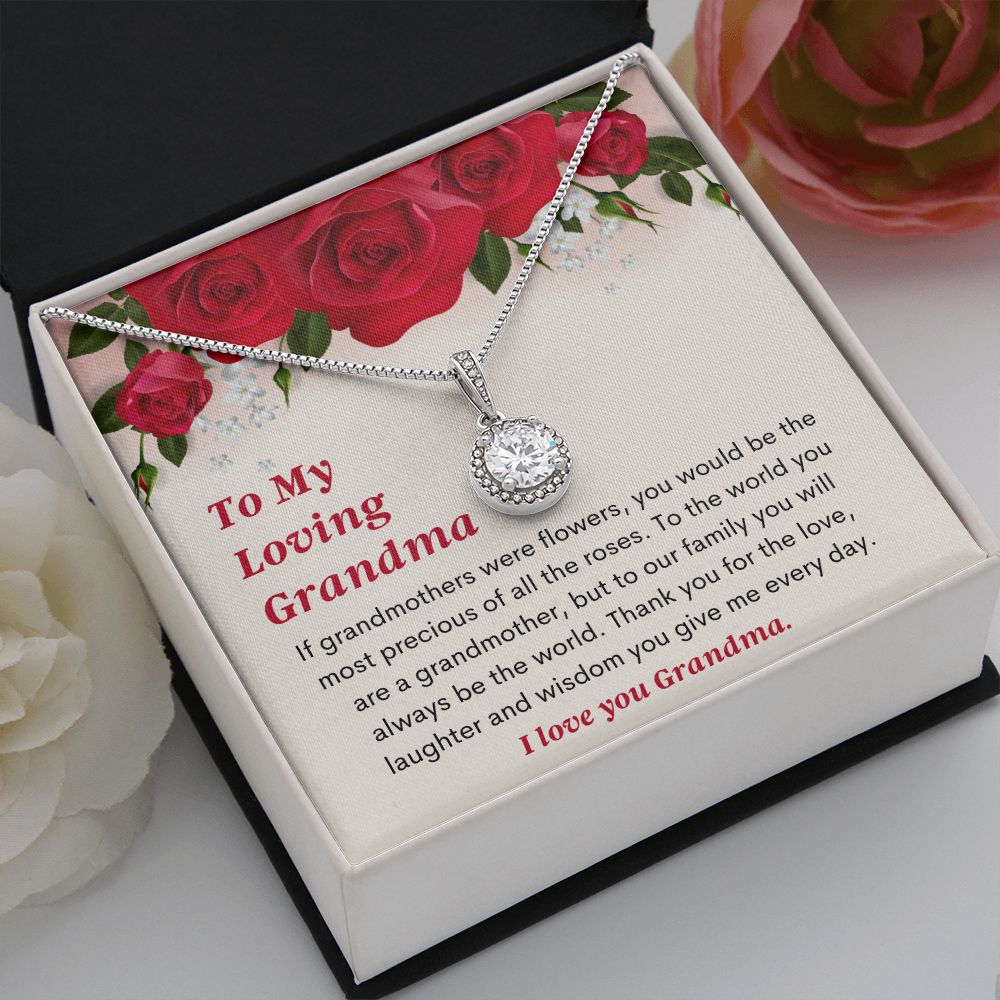 Sweet Grandma Necklace Card Jewelry Gift