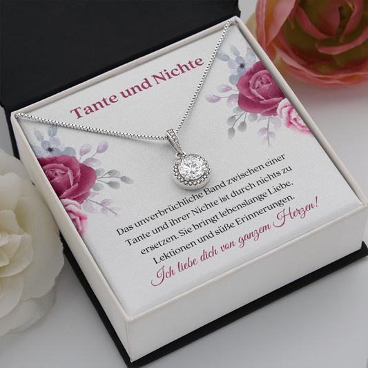 Tante Nichte Halskette Geschenk German Auntie Niece Necklace Card