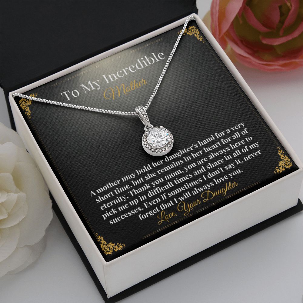 Sweet Mother Necklace Card Gift From Daughter