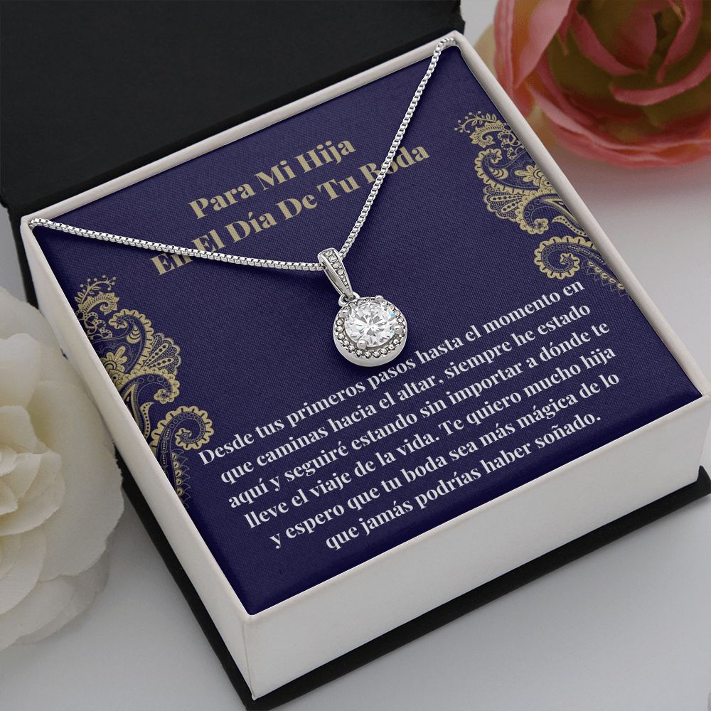 Hija Día De Boda Collar Regalo Spanish Daughter Wedding Necklace
