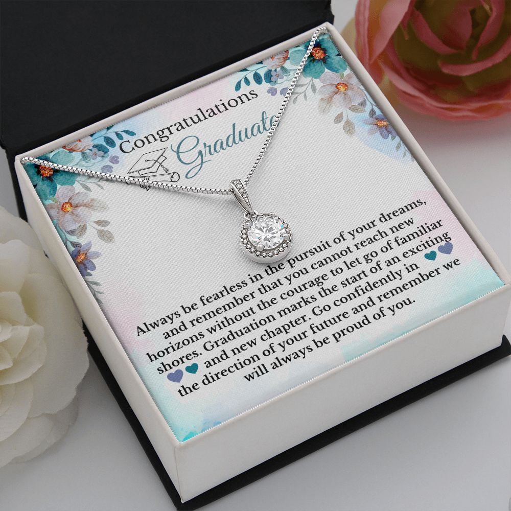 Congratulations Graduate Necklace Message Card Graduation Gift
