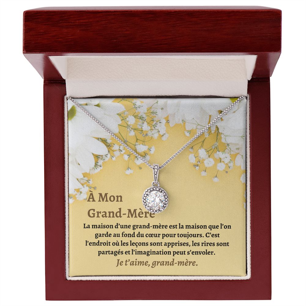 Grand-Mère Collier Cadeau French Grandmother Necklace Card