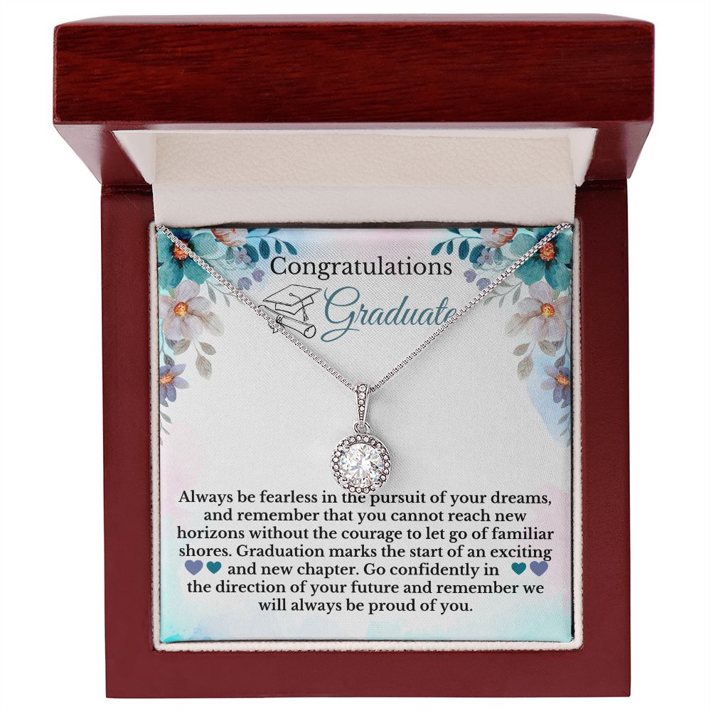 Congratulations Graduate Necklace Message Card Graduation Gift