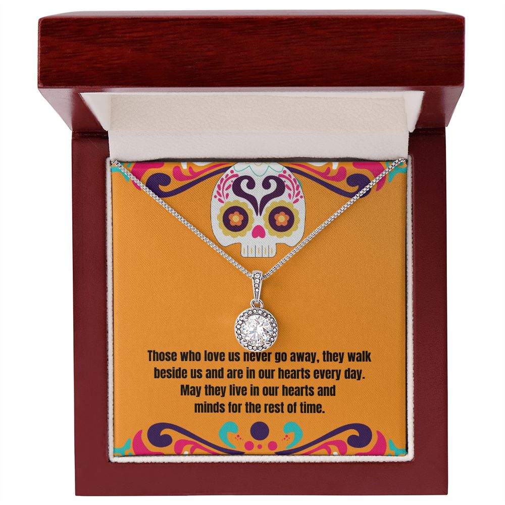 Day Of The Dead Message Card Necklace Memorial Gift