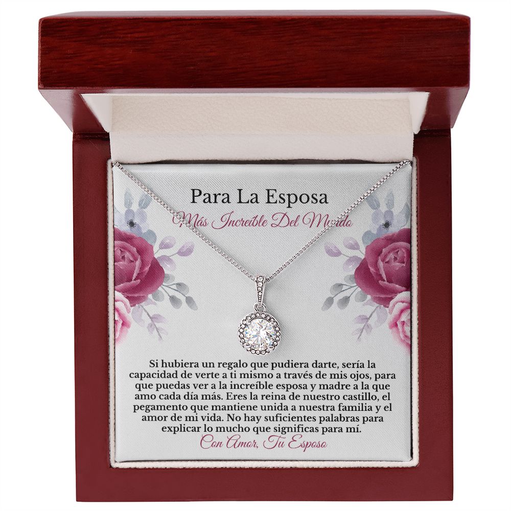 Esposa Collar Regalo Spanish Wife Necklace Card