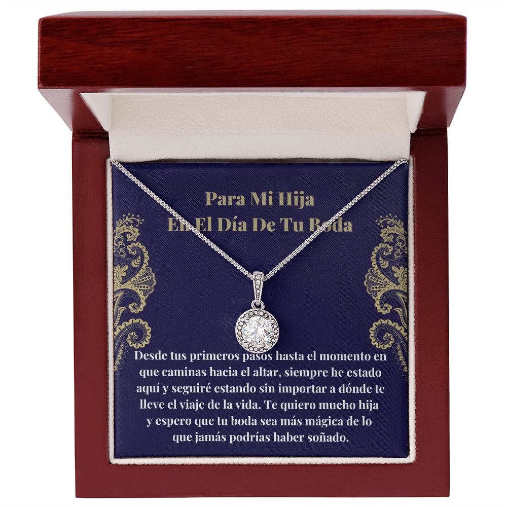 Hija Día De Boda Collar Regalo Spanish Daughter Wedding Necklace