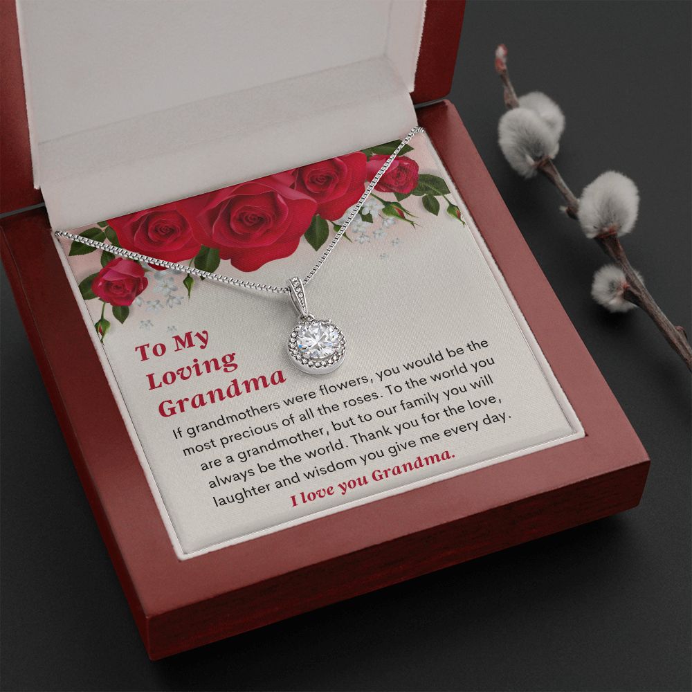 Sweet Grandma Necklace Card Jewelry Gift