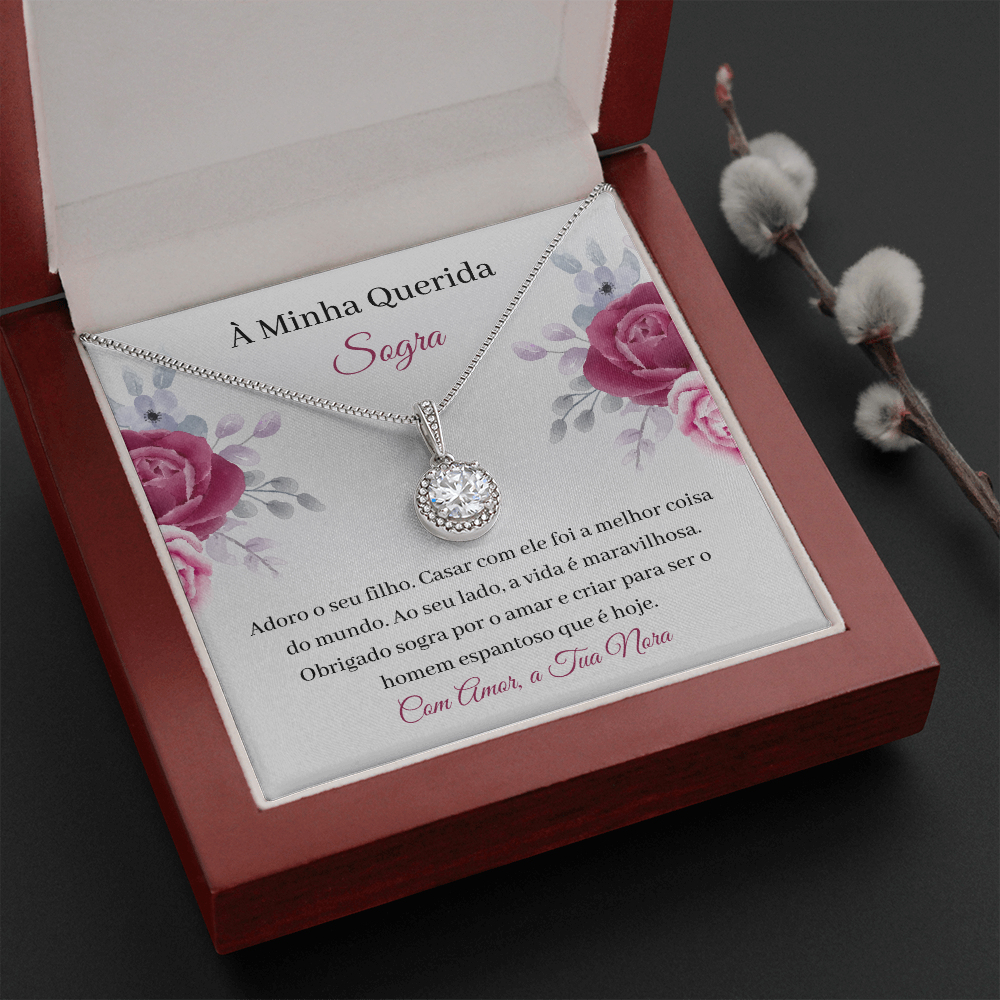 Querida Sogra Colar Present Portuguese Mother-In-Law Necklace Card