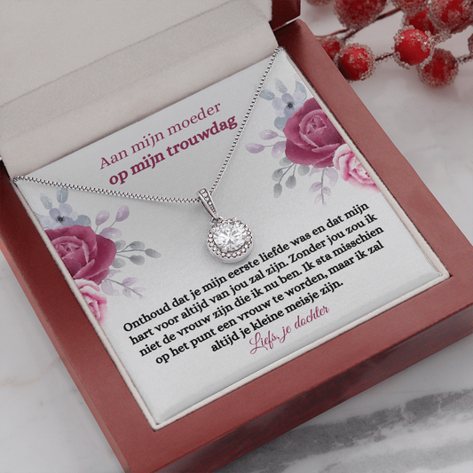 Moeder van de bruid Ketting Dutch Mother Of The Bride Necklace Card