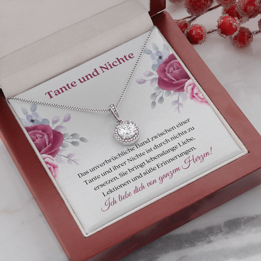 Tante Nichte Halskette Geschenk German Auntie Niece Necklace Card