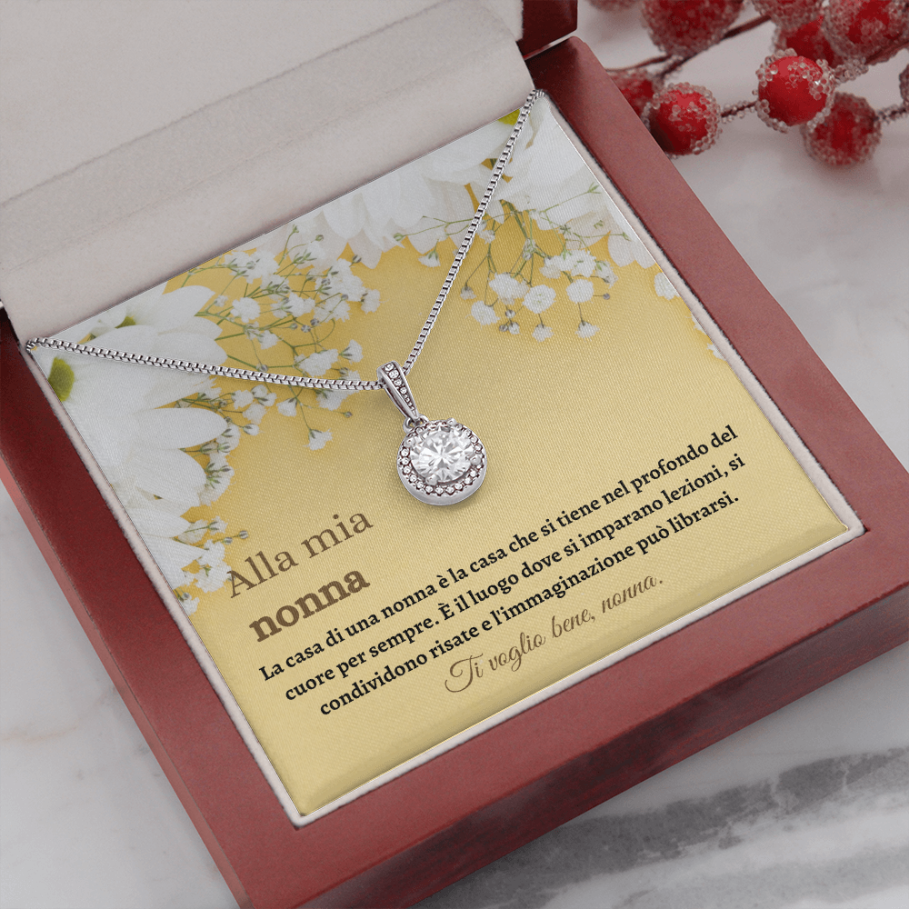 Nonna Collana Regalo Italian Grandmother Message Card Necklace
