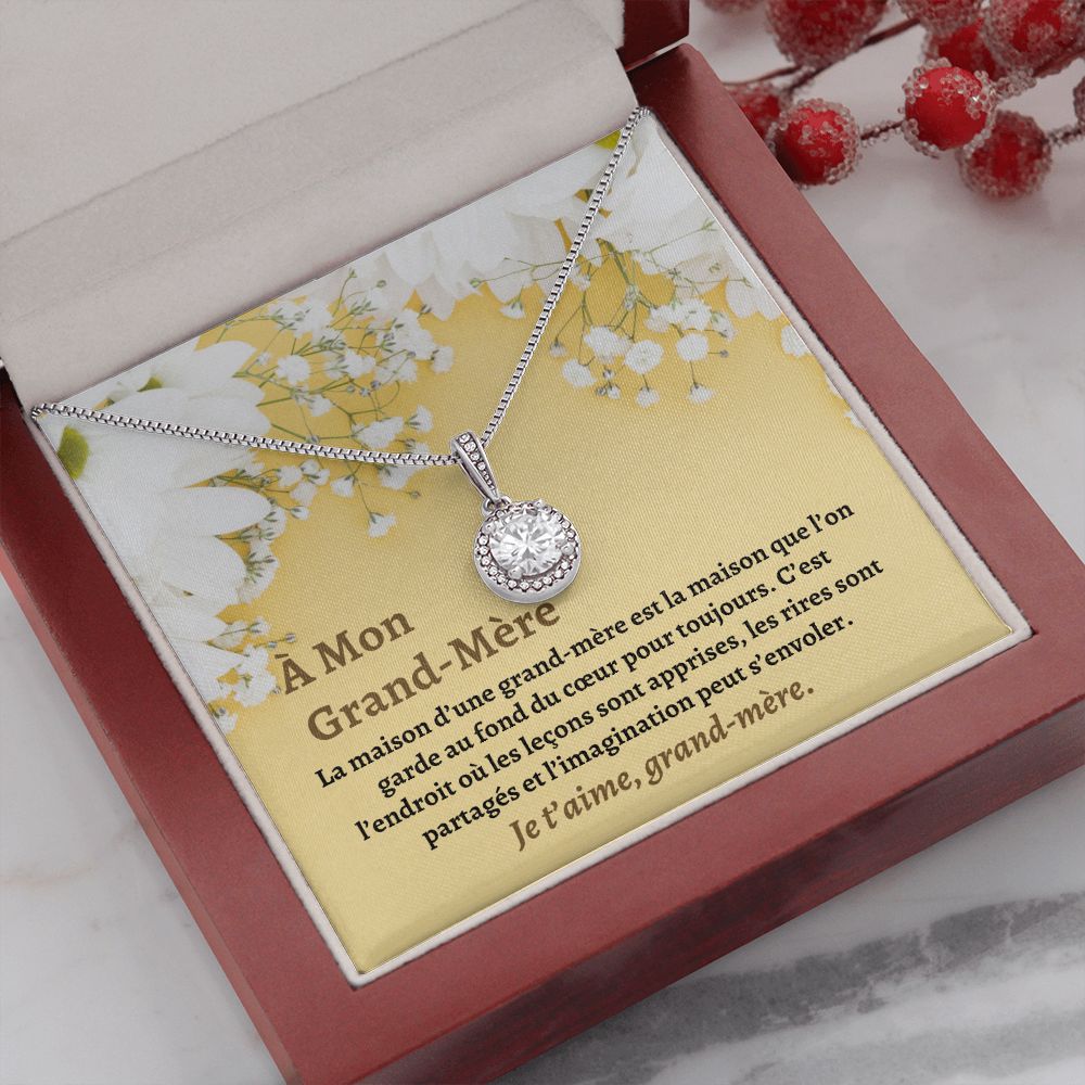 Grand-Mère Collier Cadeau French Grandmother Necklace Card