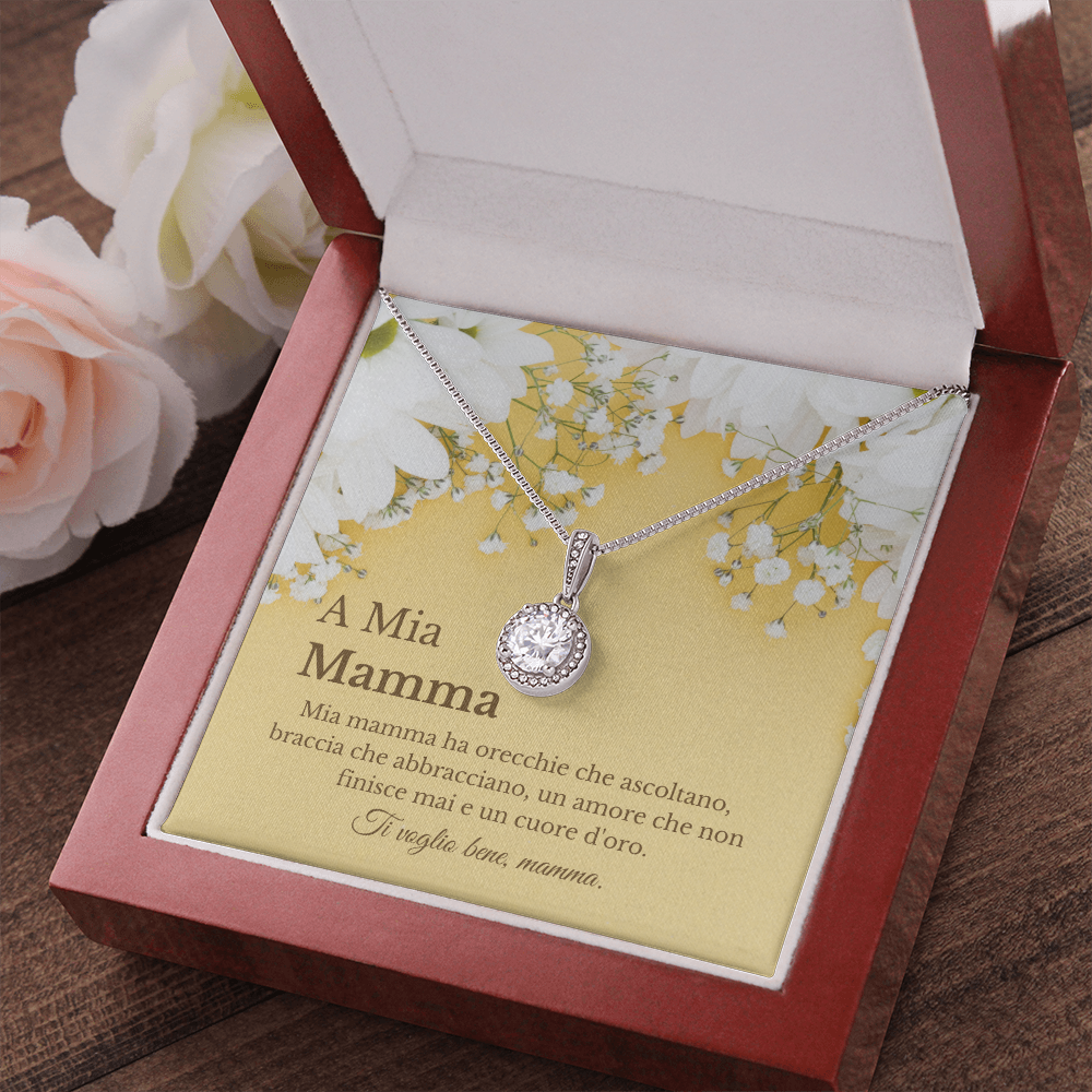 Mamma Collana Italian Mother Message Card Necklace