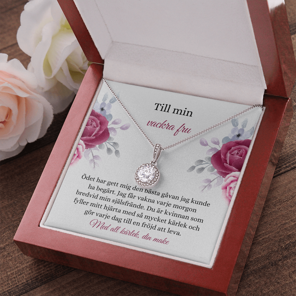 Vackra Fru Halsband Swedish Wife Necklace Card