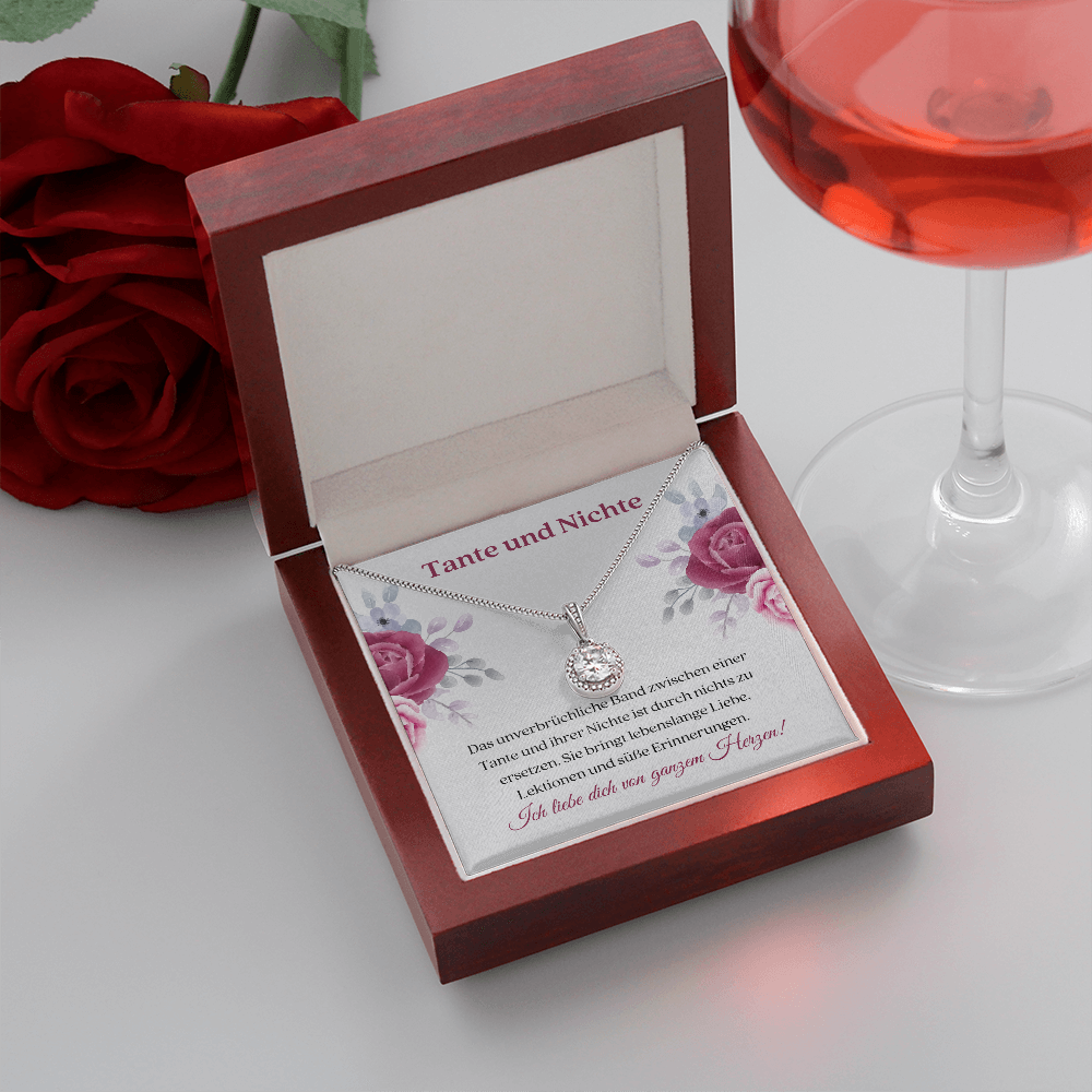 Tante Nichte Halskette Geschenk German Auntie Niece Necklace Card