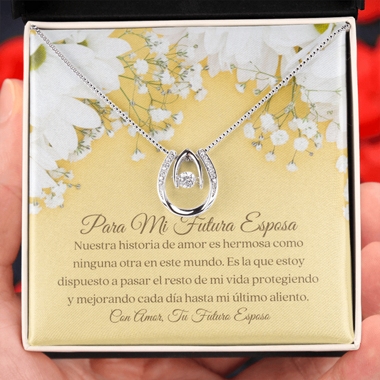 Futura Esposa Collar Regalo Spanish Future Wife Horseshoe Necklace