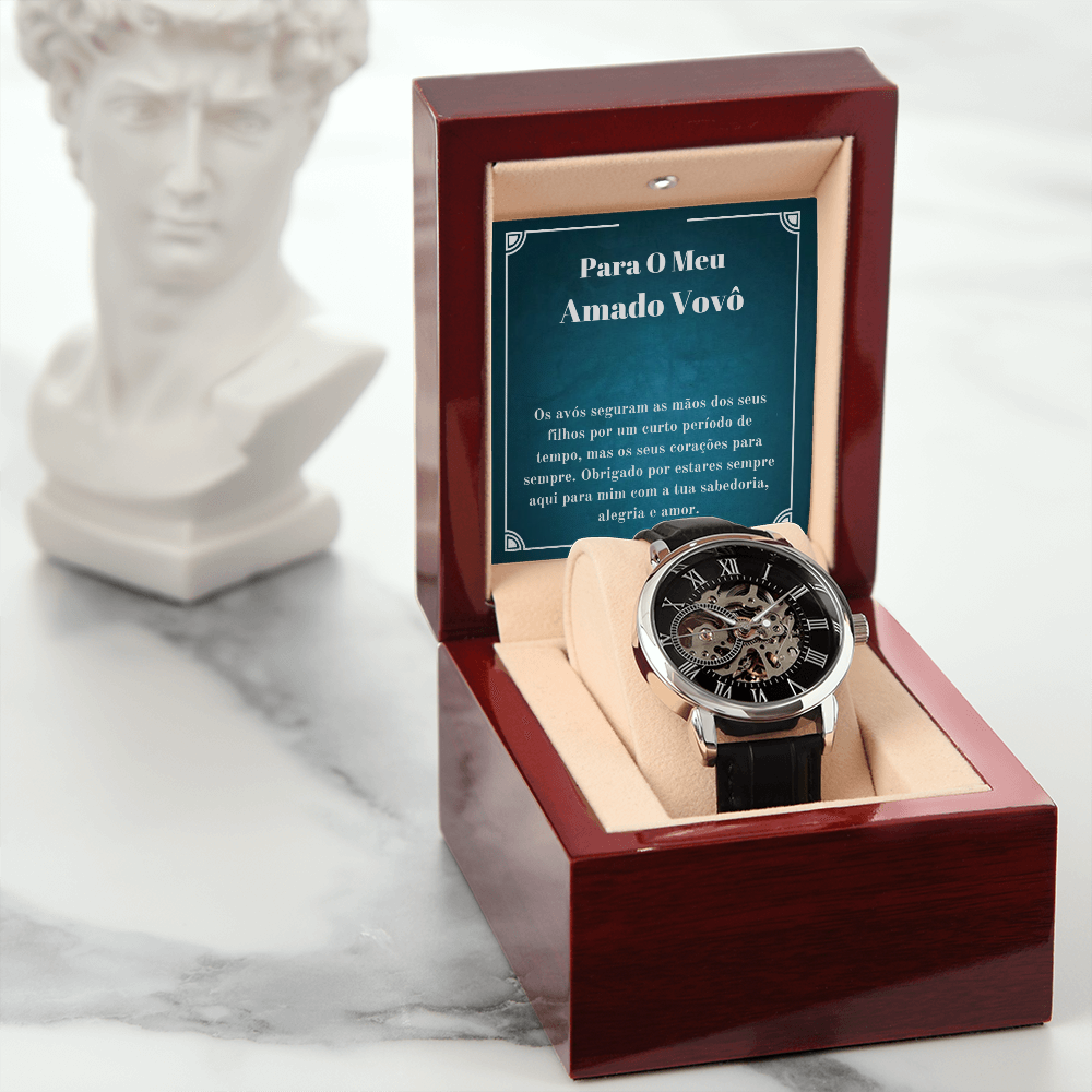 Portuguese Grandfather Message Card watch Gift