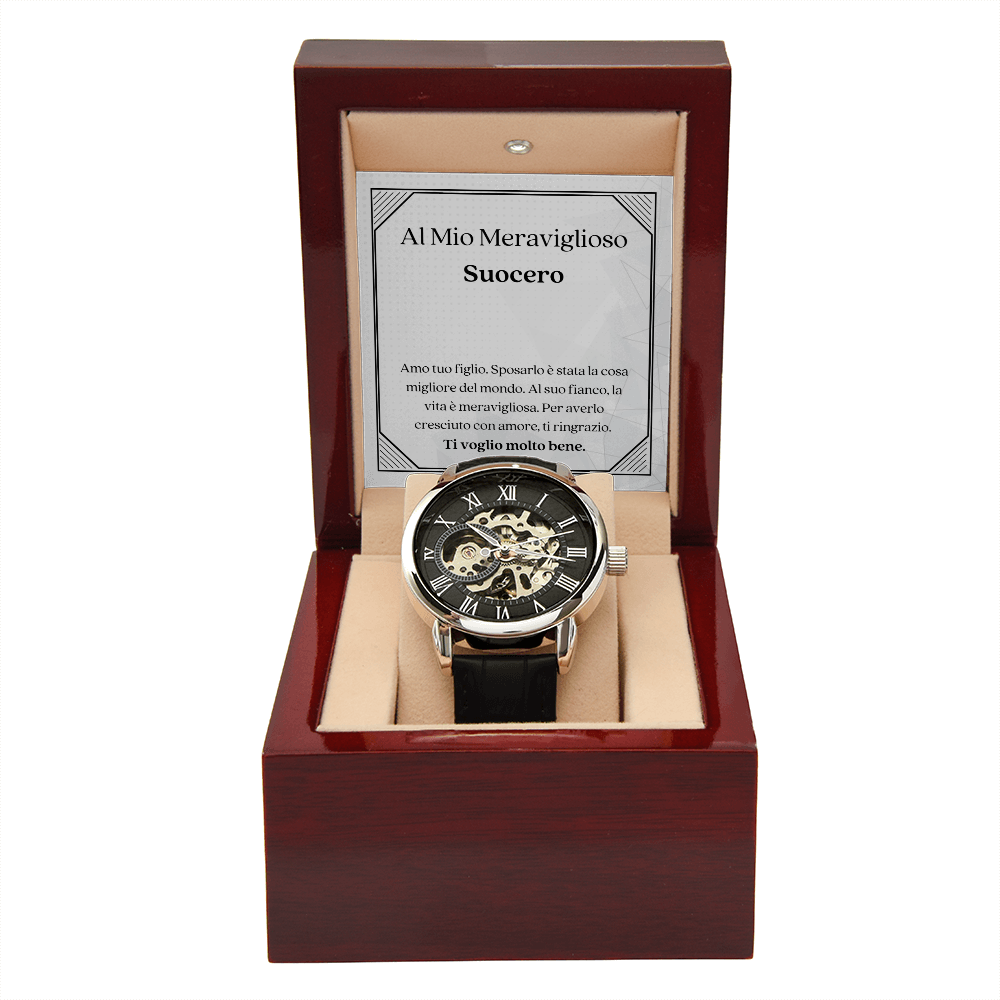 Suocero Orologio Da Polso Regalo Italian Father-In-Law Watch Card