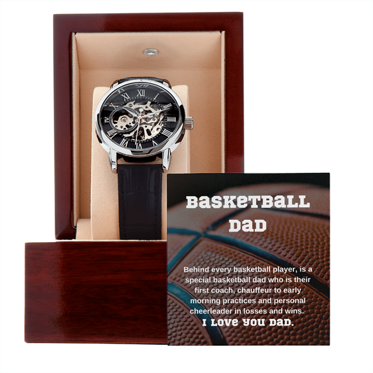 Basketball Dad Openwork Watch