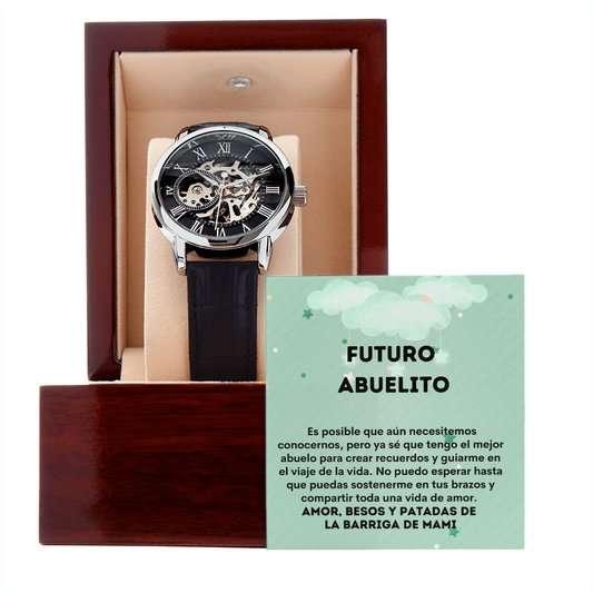 Futuro Abuelito Reloj Regalo Spanish Grandfather To Be Watch Card