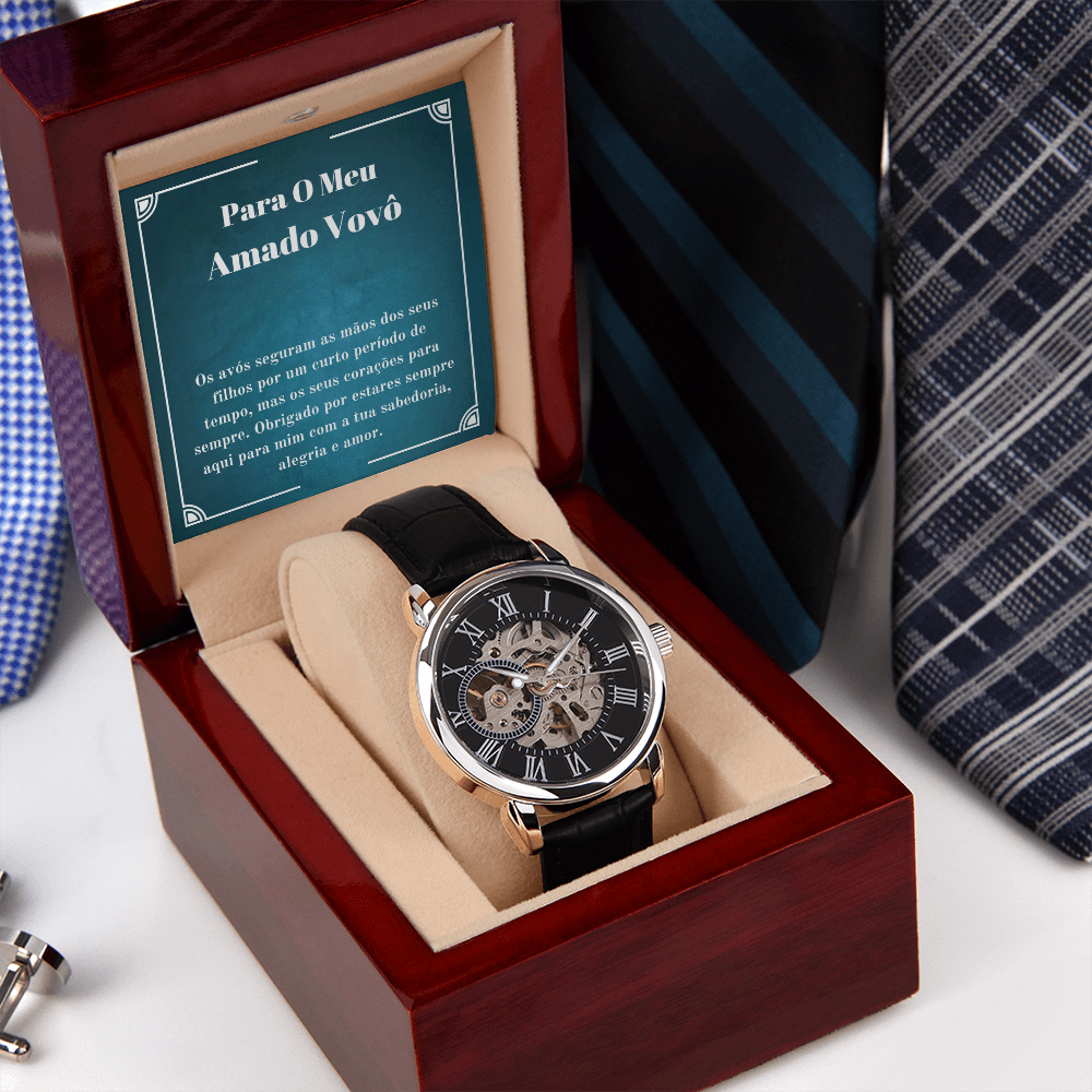 Portuguese Grandfather Message Card watch Gift