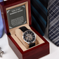 Querido Sogro Relógio De Pulso Present Portuguese Father-In-Law Watch