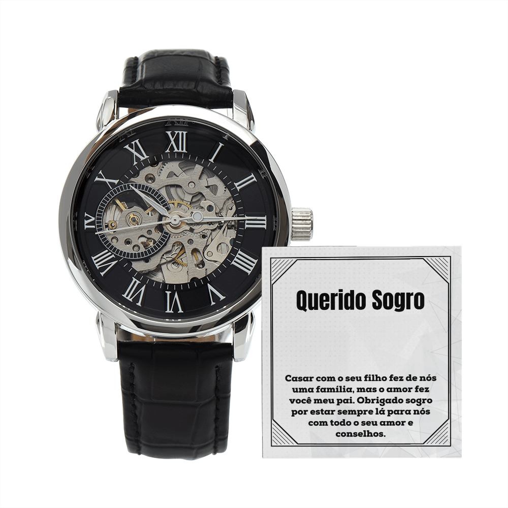 Querido Sogro Presente Portuguese Father-In-Law Card Watch
