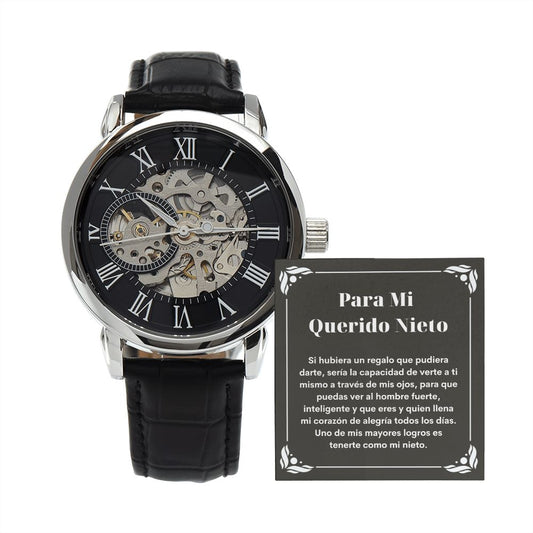 Nieto Latino Openwork Reloj Spanish Message Card