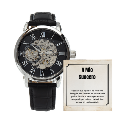 Suocero Orologio Da Polso Regalo Italian Father-In-Law Watch Card