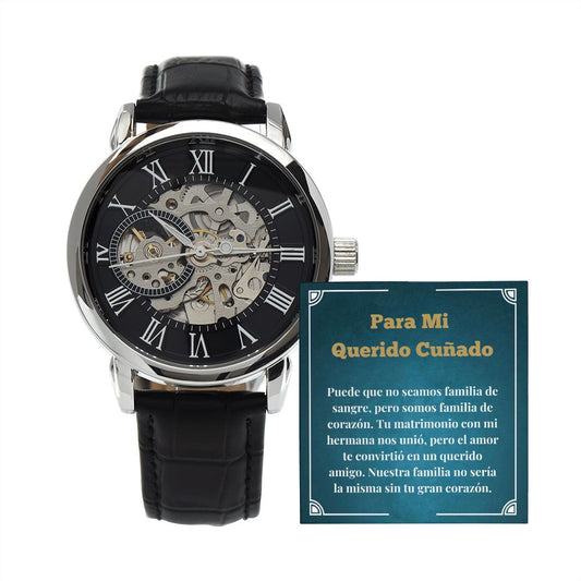 Para Mi Querida Nuero Openwork watch Gift