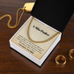 Padre Figlia Collana Regalo Italian Father Daughter Chain Necklace Card