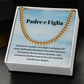 Padre Figlia Collana Regalo Italian Father Daughter Chain Necklace Card