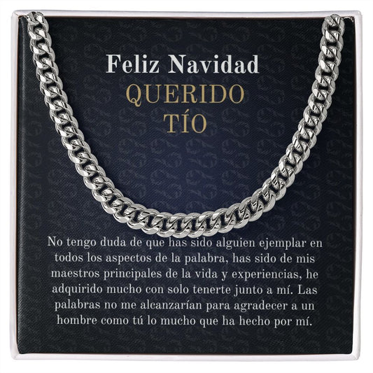 Spanish Tío Navidad Christmas Card for uncle Chain gift