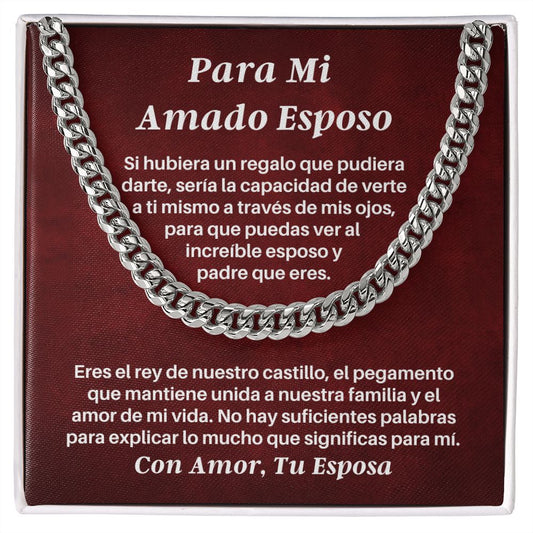 Amado Esposo Collar Regalo Con Corazon