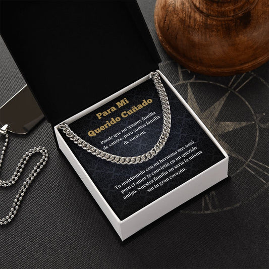 Cuñado Collar Con Tarjeta Spanish Brother-In-Law Necklace Card Gift
