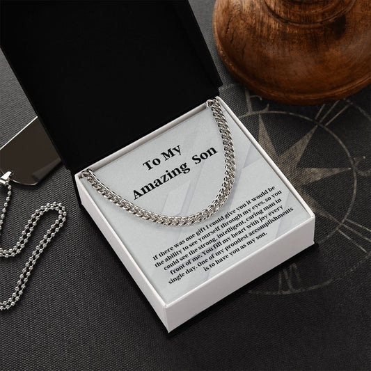 Son Chain Necklace Card Gift