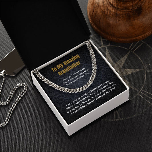 Grandfather Chain Necklace Card Gift