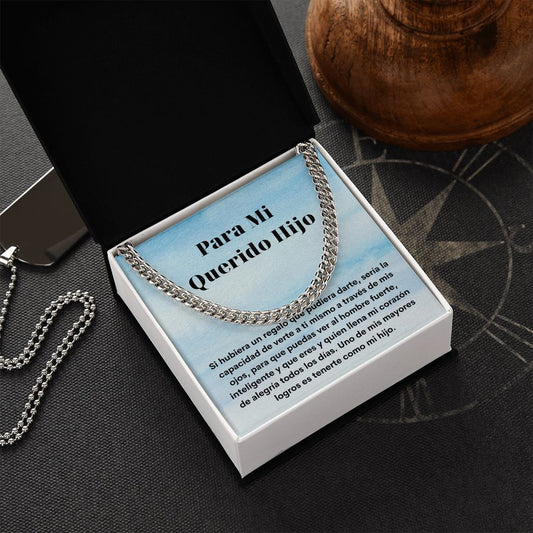 Querido Hijo Collar Con Tarjeta Latino Son Necklace Gift
