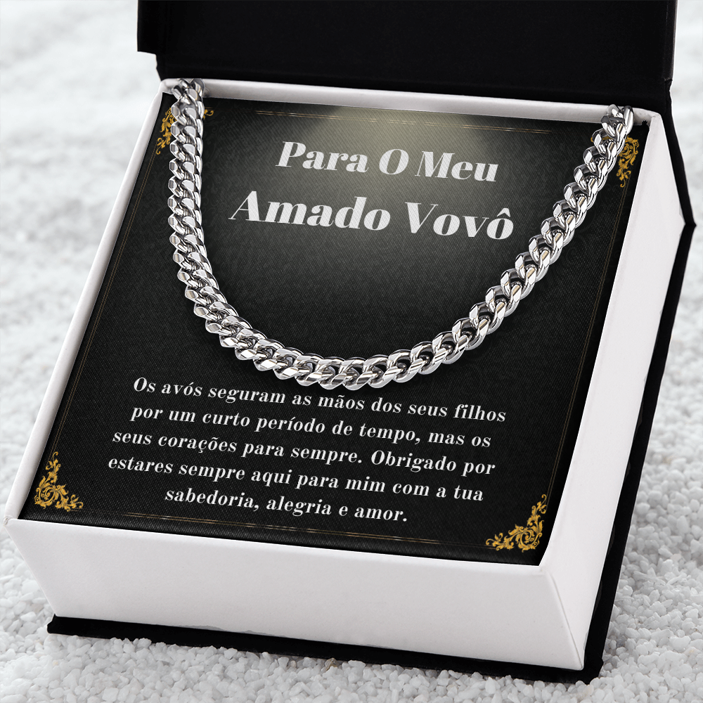 Amado Vovô Colar Present Portuguese Grandfather Necklace Card
