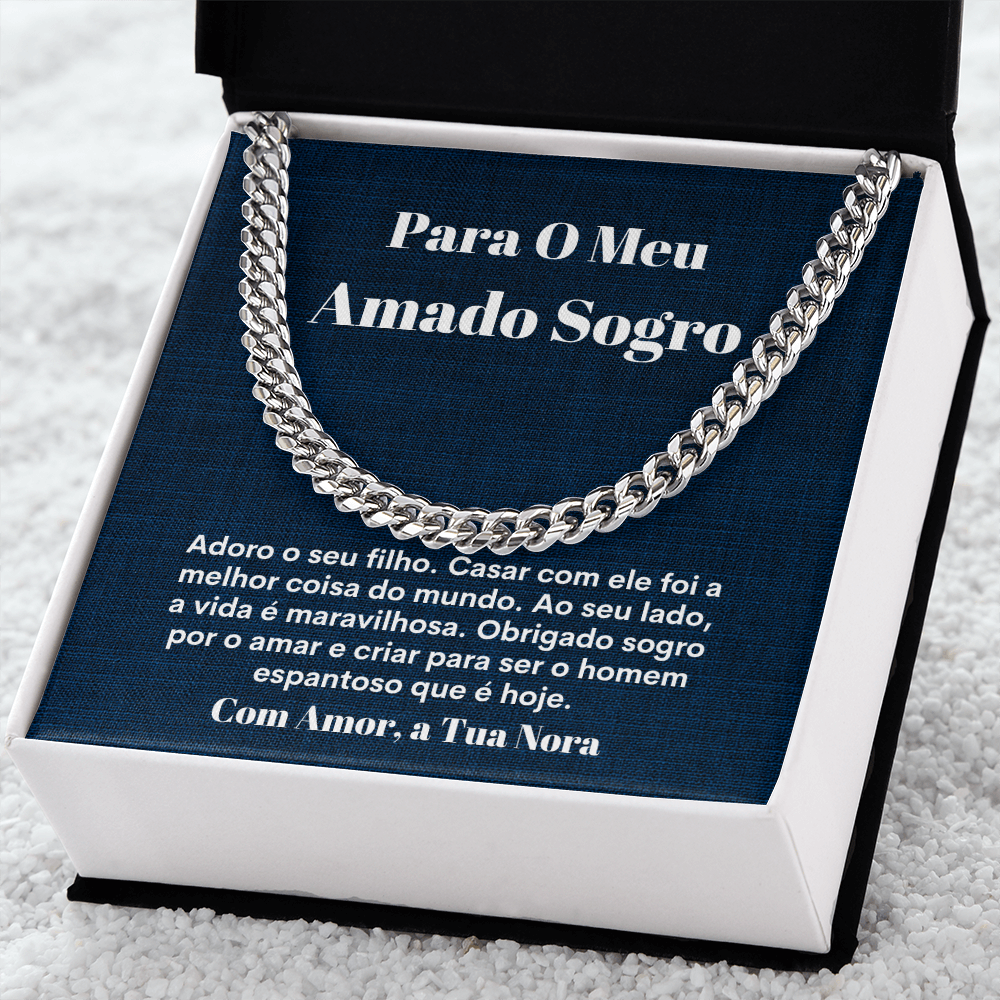 Amado Sogro Colar Presente Portuguese Father-In-Law Necklace Gift