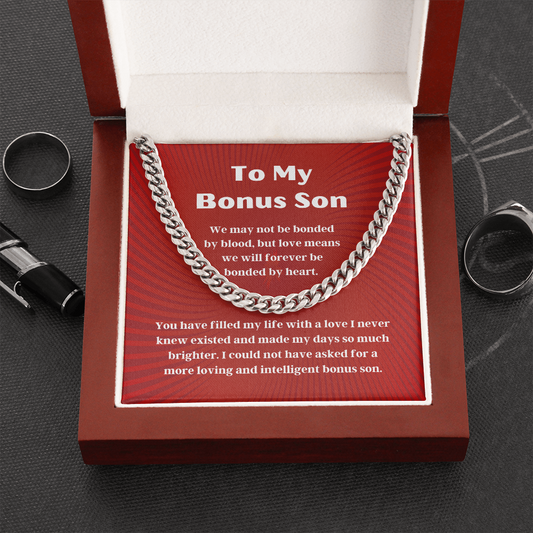 Bonus Son Message Card Necklace Chain Present