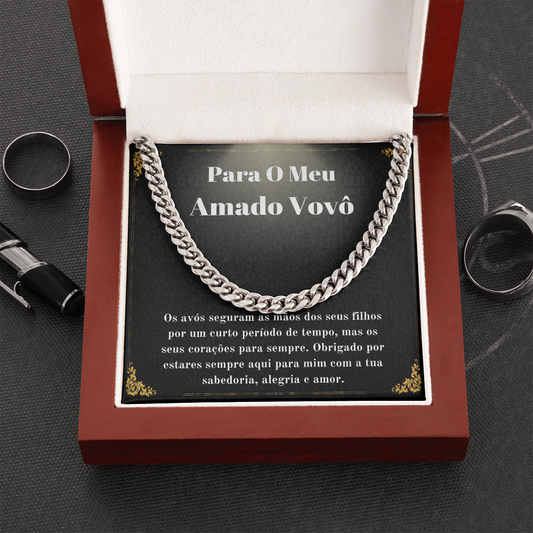 Amado Vovô Colar Present Portuguese Grandfather Necklace Card
